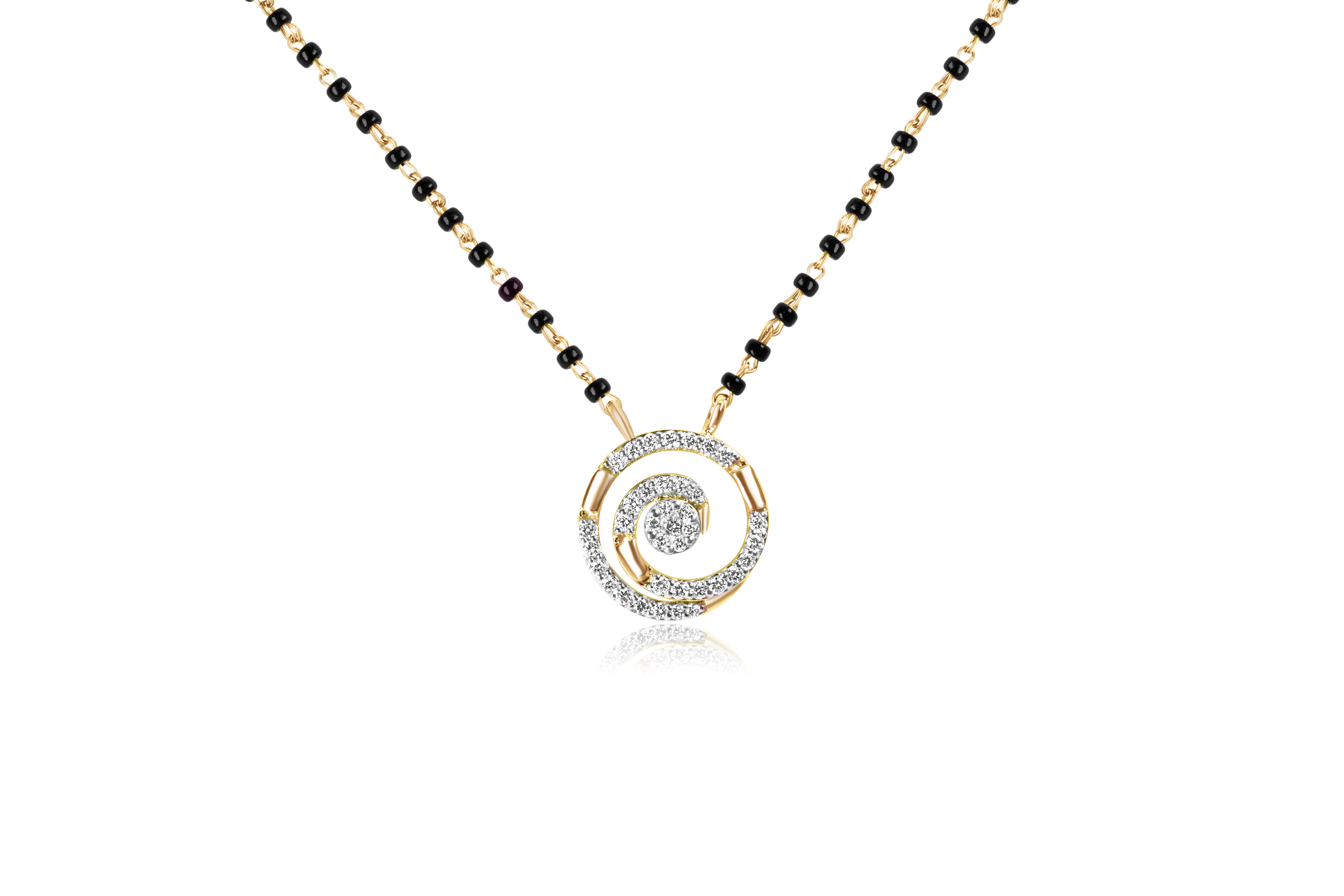 18K Gold Diamond Mangalsutra